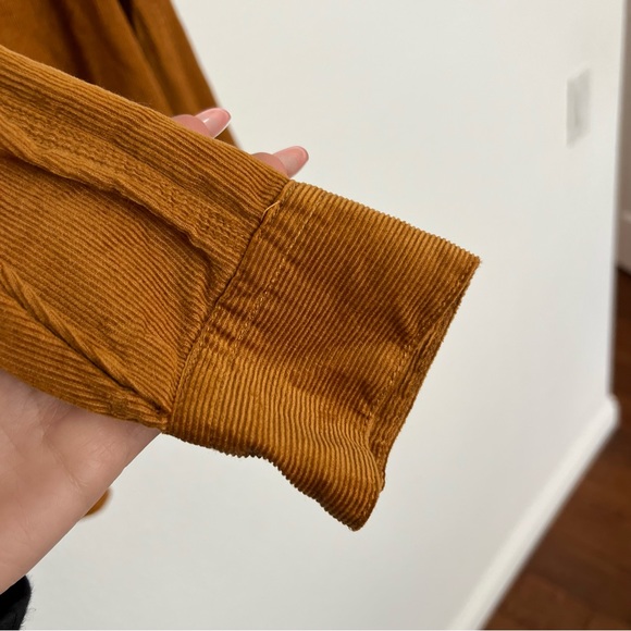 Anthropologie Heart of Building Corduroy Button Down Long Sleeve Shirt Size 2 - Picture 5 of 7